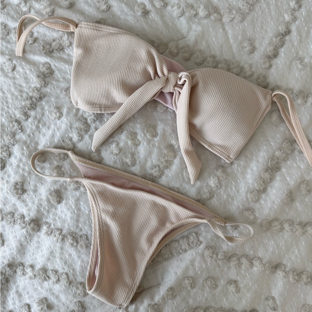Elegant Cream Bikini Set